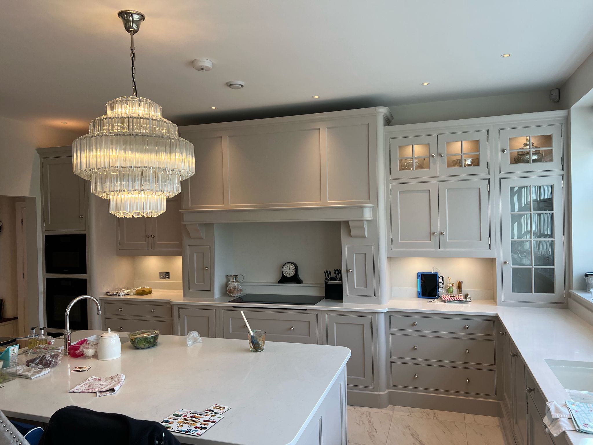 Hand-painted kitchen cabinet doors finished in Hertfordshire