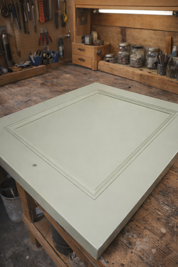 Hand painted kitchen door